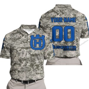 LIMITED EDITION PRODUCTS - US ARMY - HUSQVARNA RACING V1 - CUSTOM NAME - POLO SHIRT