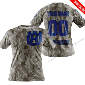 LIMITED EDITION PRODUCTS - US ARMY V2 - HUSQVARNA RACING V1 - CUSTOM NAME - T-SHIRT