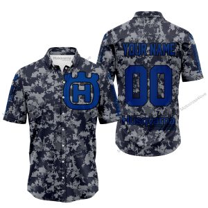 LIMITED EDITION PRODUCTS - US NAVY - HUSQVARNA RACING V1 - CUSTOM NAME - BUTTON SHIRT