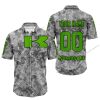 LIMITED EDITION PRODUCTS - US ARMY V1 - KAWASAKI RACING V1 - CUSTOM NAME - BUTTON SHIRT