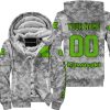 LIMITED EDITION PRODUCTS - US ARMY V1 - KAWASAKI RACING V1 - CUSTOM NAME - FLEECE ZIP HOODIE