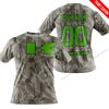 LIMITED EDITION PRODUCTS - US ARMY V2 - KAWASAKI RACING V1 - CUSTOM NAME - T-SHIRT