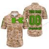 LIMITED EDITION PRODUCTS - US MARINE - KAWASAKI RACING V1 - CUSTOM NAME - BUTTON SHIRT
