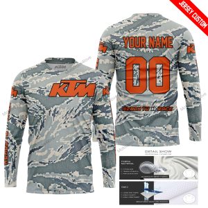 LIMITED EDITION PRODUCTS - US AIR PORCE - KTM RACING V1 - CUSTOM NAME - JERSEY