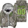 LIMITED EDITION PRODUCTS - US ARMY V2 - MONSTER ENERGY RACING V1 - CUSTOM NAME - FLEECE ZIP HOODIE