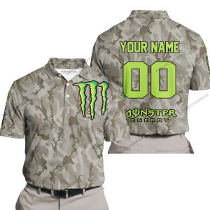 LIMITED EDITION PRODUCTS - US ARMY V2 - MONSTER ENERGY RACING V1 - CUSTOM NAME - POLO SHIRT