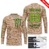 LIMITED EDITION PRODUCTS - US MARINE - MONSTER ENERGY RACING V1 - CUSTOM NAME - JERSEY