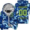 LIMITED EDITION PRODUCTS - US NAVY V1 - MONSTER ENERGY RACING V1 - CUSTOM NAME - FLEECE ZIP HOODIE
