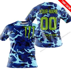 LIMITED EDITION PRODUCTS - US NAVY V1 - MONSTER ENERGY RACING V1 - CUSTOM NAME - T-SHIRT