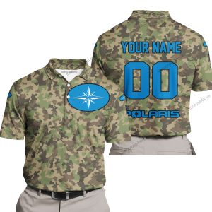 LIMITED EDITION PRODUCTS - US ARMY V3 - POLARIS RACING V1 - CUSTOM NAME - POLO SHIRT