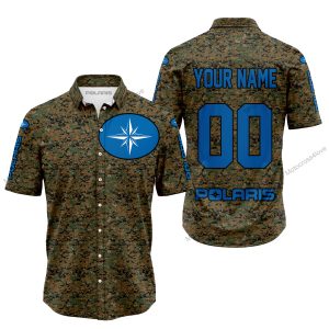 LIMITED EDITION PRODUCTS - US MARINE V1 - POLARIS RACING V1 - CUSTOM NAME - BUTTON SHIRT