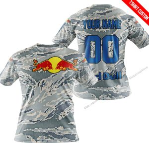 LIMITED EDITION PRODUCTS - US AIR PORCE - RED BULL RACING V1 - CUSTOM NAME - T-SHIRT