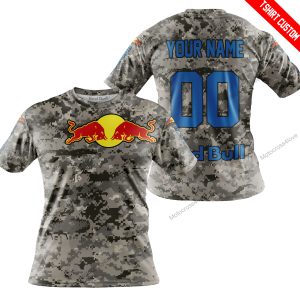 LIMITED EDITION PRODUCTS - US ARMY - RED BULL RACING V1 - CUSTOM NAME - T-SHIRT