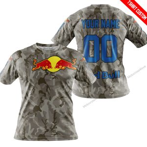 LIMITED EDITION PRODUCTS - US ARMY V2 - RED BULL RACING V1 - CUSTOM NAME - T-SHIRT