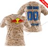 LIMITED EDITION PRODUCTS - US MARINE - RED BULL RACING V1 - CUSTOM NAME - T-SHIRT