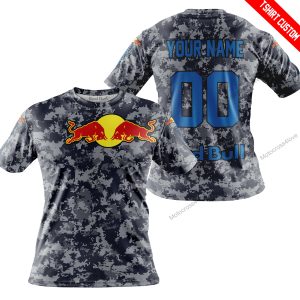 LIMITED EDITION PRODUCTS - US NAVY - RED BULL RACING V1 - CUSTOM NAME - T-SHIRT