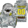 LIMITED EDITION PRODUCTS - US AIR PORCE - ROCKSTAR ENERGY RACING V1 - CUSTOM NAME - FLEECE ZIP HOODIE