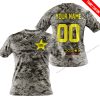 LIMITED EDITION PRODUCTS - US ARMY - ROCKSTAR ENERGY RACING V1 - CUSTOM NAME - T-SHIRT