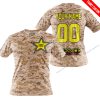 LIMITED EDITION PRODUCTS - US MARINE - ROCKSTAR ENERGY RACING V1 - CUSTOM NAME - T-SHIRT