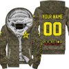 LIMITED EDITION PRODUCTS - US MARINE V1 - ROCKSTAR ENERGY RACING V1 - CUSTOM NAME - FLEECE ZIP HOODIE