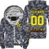 LIMITED EDITION PRODUCTS - US NAVY - ROCKSTAR ENERGY RACING V1 - CUSTOM NAME - FLEECE ZIP HOODIE