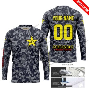 LIMITED EDITION PRODUCTS - US NAVY - ROCKSTAR ENERGY RACING V1 - CUSTOM NAME - JERSEY