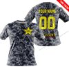 LIMITED EDITION PRODUCTS - US NAVY - ROCKSTAR ENERGY RACING V1 - CUSTOM NAME - T-SHIRT
