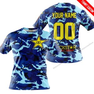 LIMITED EDITION PRODUCTS - US NAVY V1 - ROCKSTAR ENERGY RACING V1 - CUSTOM NAME - T-SHIRT