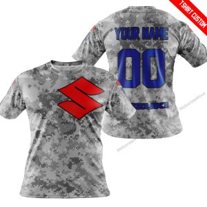 LIMITED EDITION PRODUCTS - US ARMY V1 - SUZUKI RACING V1 - CUSTOM NAME - T-SHIRT