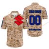 LIMITED EDITION PRODUCTS - US MARINE - SUZUKI RACING V1 - CUSTOM NAME - BUTTON SHIRT
