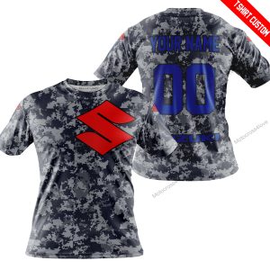 LIMITED EDITION PRODUCTS - US NAVY - SUZUKI RACING V1 - CUSTOM NAME - T-SHIRT