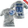 LIMITED EDITION PRODUCTS - US AIR PORCE - YAMAHA BLUE RACING V1 - CUSTOM NAME - T-SHIRT