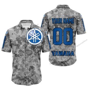 LIMITED EDITION PRODUCTS - US ARMY V1 - YAMAHA BLUE RACING V1 - CUSTOM NAME - BUTTON SHIRT