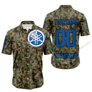 LIMITED EDITION PRODUCTS - US ARMY V3 - YAMAHA BLUE RACING V1 - CUSTOM NAME - BUTTON SHIRT