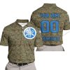 LIMITED EDITION PRODUCTS - US MARINE V1 - YAMAHA BLUE RACING V1 - CUSTOM NAME - POLO SHIRT