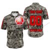 LIMITED EDITION PRODUCTS - US ARMY - YAMAHA RED RACING V1 - CUSTOM NAME - BUTTON SHIRT