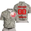 LIMITED EDITION PRODUCTS - US ARMY V2 - YAMAHA RED RACING V1 - CUSTOM NAME - POLO SHIRT