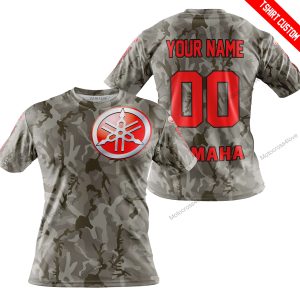 LIMITED EDITION PRODUCTS - US ARMY V2 - YAMAHA RED RACING V1 - CUSTOM NAME - T-SHIRT