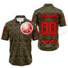LIMITED EDITION PRODUCTS - US MARINE V1 - YAMAHA RED RACING V1 - CUSTOM NAME - BUTTON SHIRT