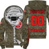 LIMITED EDITION PRODUCTS - US MARINE V1 - YAMAHA RED RACING V1 - CUSTOM NAME - FLEECE ZIP HOODIE
