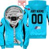 CUSTOM NAME RACING - LIMITED EDITION - BMW - SKY BLUE V2 - FLEECE ZIP HOODIE
