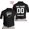 CUSTOM NAME RACING - LIMITED EDITION - DUCATI - WHITE - POLO SHIRT