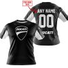 CUSTOM NAME RACING - LIMITED EDITION - DUCATI - WHITE - T-SHIRT