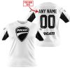 CUSTOM NAME RACING - LIMITED EDITION - DUCATI - WHITE V2 - T-SHIRT
