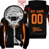 CUSTOM NAME RACING - LIMITED EDITION - HARLEY DAVIDSON - ORANGE - FLEECE ZIP HOODIE