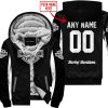 CUSTOM NAME RACING - LIMITED EDITION - HARLEY DAVIDSON - WHITE - FLEECE ZIP HOODIE