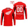CUSTOM NAME RACING - LIMITED EDITION - HONDA - RED V2 - JERSEY