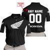 CUSTOM NAME RACING - LIMITED EDITION - HONDA - WHITE - POLO SHIRT