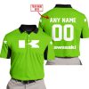 CUSTOM NAME RACING - LIMITED EDITION - KAWASAKI - GREEN V2 - POLO SHIRT