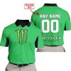 CUSTOM NAME RACING - LIMITED EDITION - MONSTER - GREEN V2 - POLO SHIRT